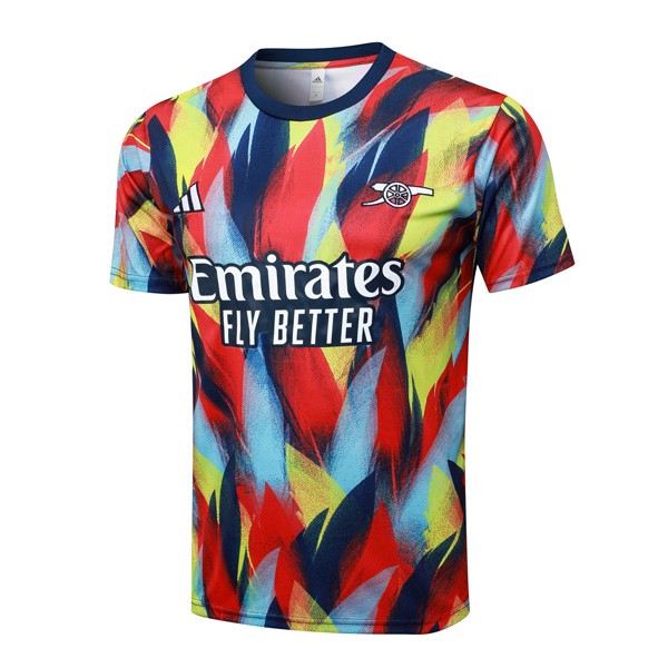 Maillot Entrainement Arsenal 2025-26 Bleu Rouge 3